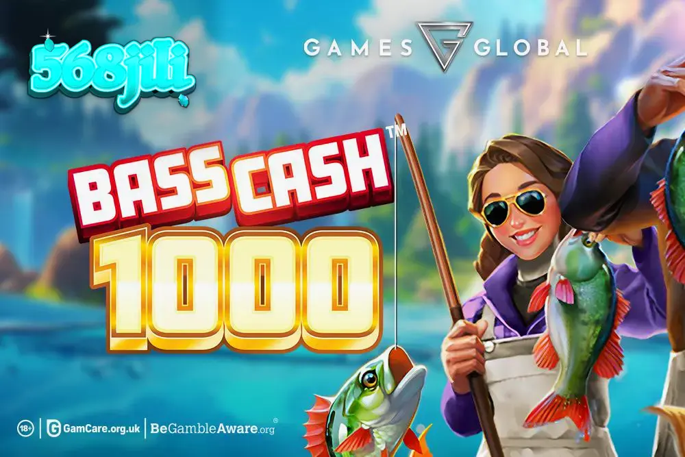 Isang makulay na slot game na may temang pangingisda at mga simbolo ng isda.